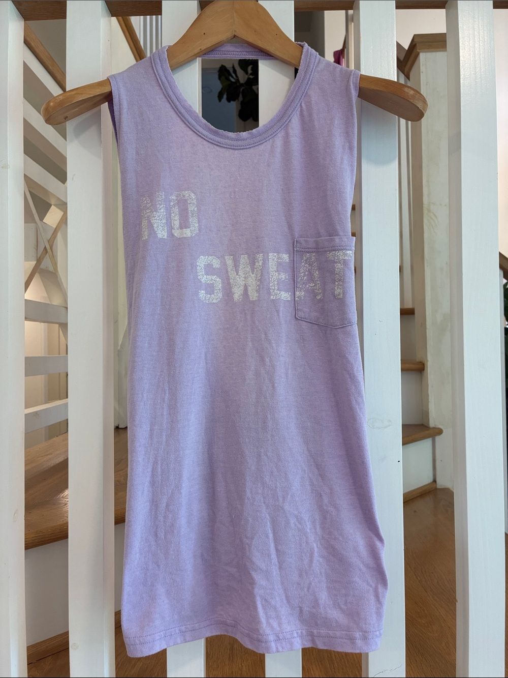 Free People Movement- No Sweat Lavender Twist-Front Tank